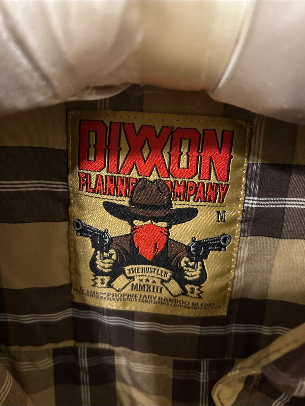 DIXXON Men’s Short-Sleeve Plaid Button-Up Shirt in Tan and Brown - Picture 2 of 6